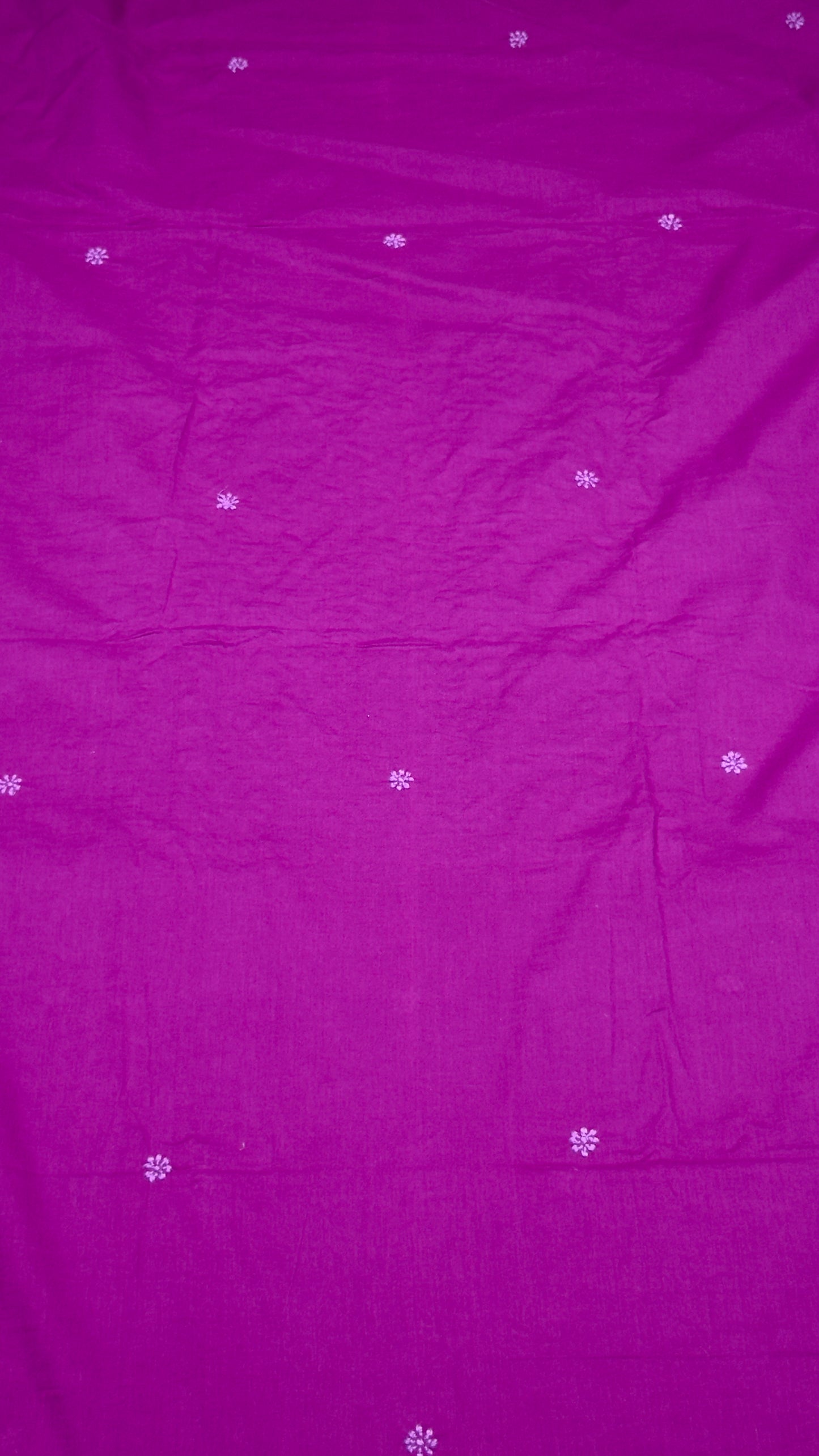 Deep pinkish mauve - Unstitched kurta/ top piece in cotton