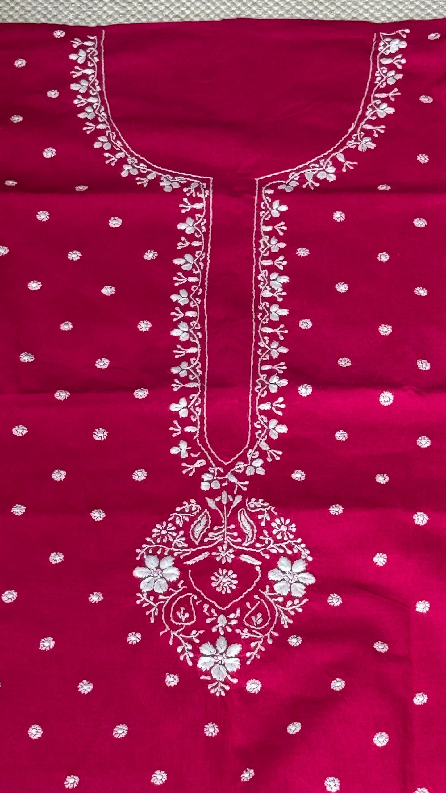 Unstitched kurta/ top piece in cotton